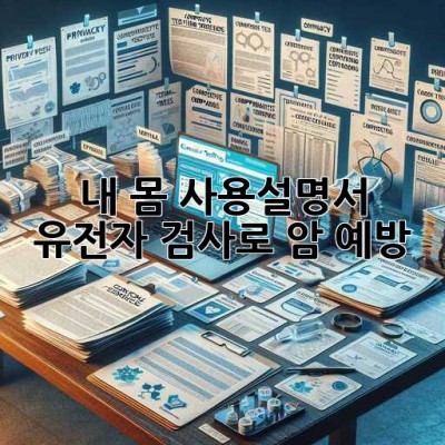 내 몸 사용설명서🧬: 유전자 검사로 암 예방!🛡️