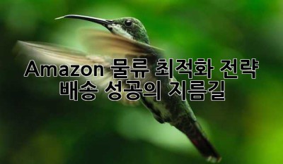 Amazon 물류 최적화 전략: 배송 성공의 지름길