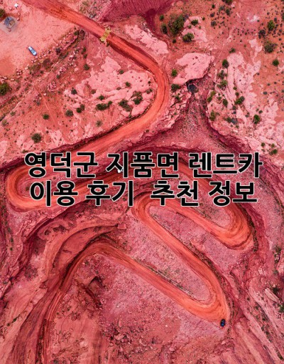 영덕군 지품면 렌트카 이용 후기 & 추천 정보